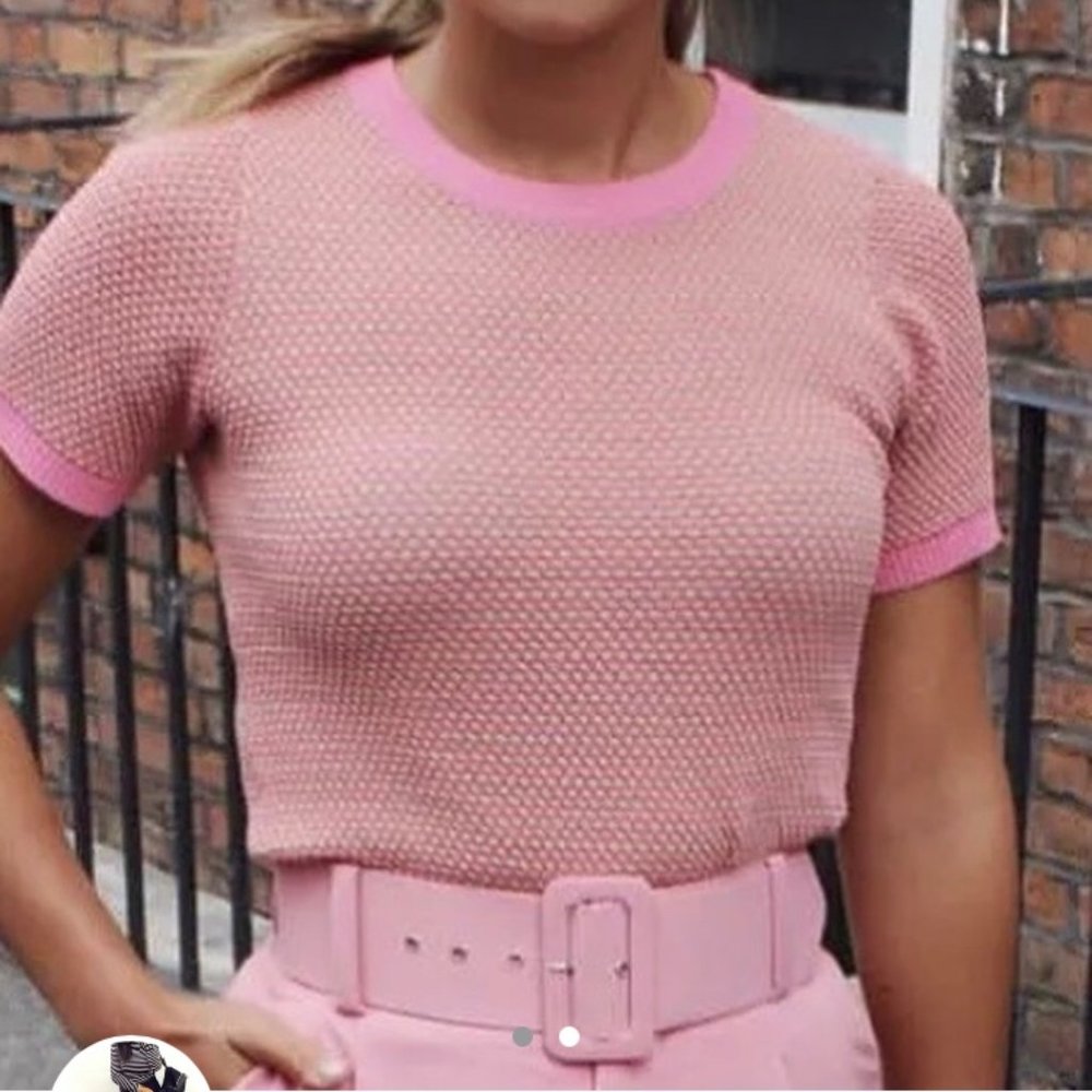 Zara - Pink Knit Top